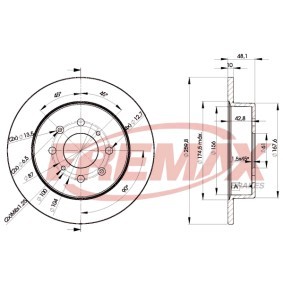Bremsscheibe für MG von FREMAX