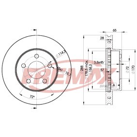 Comprar Disco de freno de FREMAX BD-5121 a bajo precio de 104,32 €