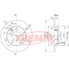 Bremsscheibe BD-5311 für SKODA