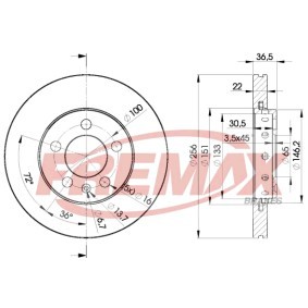 Bremsscheibe BD-5602 für Octavia III Combi (5E5) für 25,66 CHF