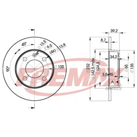 Comprar Disco de freno de FREMAX BD-5608 a bajo precio de 40,28 €
