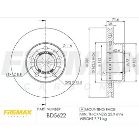 Bremsscheibe von FREMAX