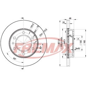 Bremsscheibe von FREMAX