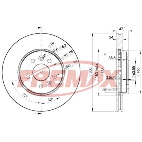 Comprar Disco de freno de FREMAX BD-6767 a bajo precio de 73,70 €