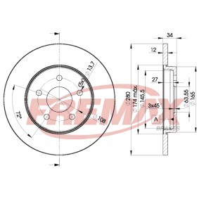 Comprar Disco de freno de FREMAX BD-6768 a bajo precio de 64,98 €