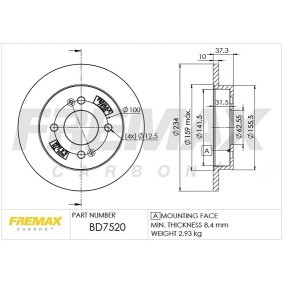 Acquista Disco freno da FREMAX BD-7520 a buon mercato per soli 47,64 €