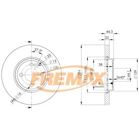 Comprar Disco de freno de FREMAX BD-8570 a bajo precio de 72,23 €