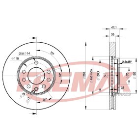 Comprar Disco de freno de FREMAX BD-9003 a bajo precio de 76,84 €