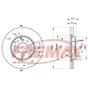 Comprar Disco de freno de FREMAX BD-9047 a bajo precio de 70,56 €