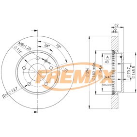 Bremsscheibe für VAUXHALL von FREMAX