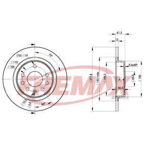 Comprar Disco de freno de FREMAX BD-9115 a bajo precio de 58,84 €