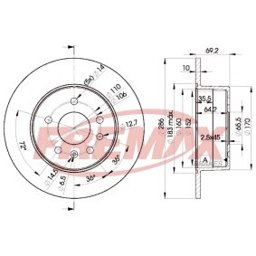 Comprar Disco de freno de FREMAX BD-9210 a bajo precio de 64,41 €