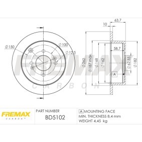 Acquista Disco freno da FREMAX BD-5102 a buon mercato per soli 79,95 €