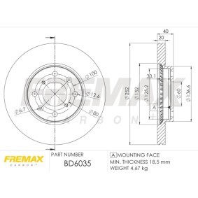 Acquista Disco freno da FREMAX BD-6035 a buon mercato per soli 63,07 €