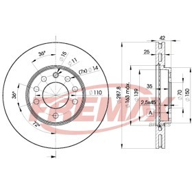 Comprar Disco de freno de FREMAX BD-9043 a bajo precio de 84,12 €