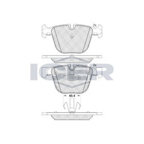 Acquista Kit pastiglie freni da ICER 181896 a buon mercato per soli 41,86 €