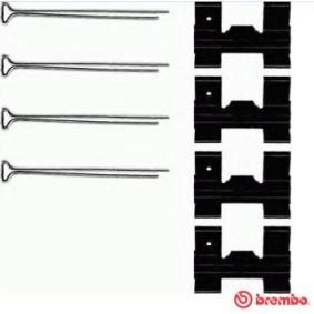 Köp Monteringssats, bromsbelägg av BREMBO A 02 256 till det låga priset 83,44 kr