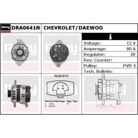 Lichtmaschine DRA0641N für DAEWOO