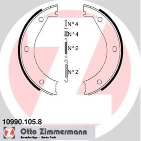 Köp Handbromsbackar av ZIMMERMANN 10990.105.8 till det låga priset 416,96 kr