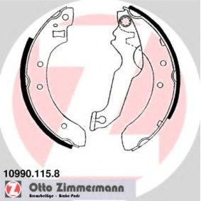 Acquista Kit ganasce freni da ZIMMERMANN 10990.115.8 a buon mercato per soli 92,03 €