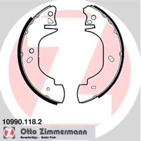 Achetez des Jeu de mâchoires de frein ZIMMERMANN 10990.118.2 à prix pour 180,29 €