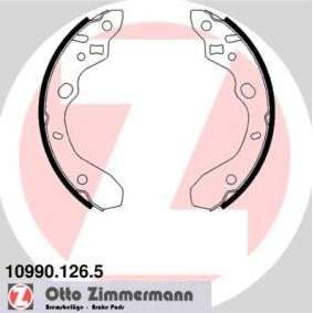 Comprar Juego de zapatas de frenos de ZIMMERMANN 10990.126.5 a bajo precio de 81,07 €