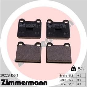 Achetez des Plaquettes de frein ZIMMERMANN 20228.150.1 à prix pour 46,08 €