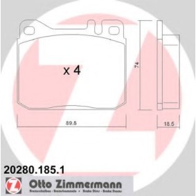 Bremsbeläge von ZIMMERMANN