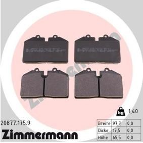 Bremsbeläge für PORSCHE von ZIMMERMANN