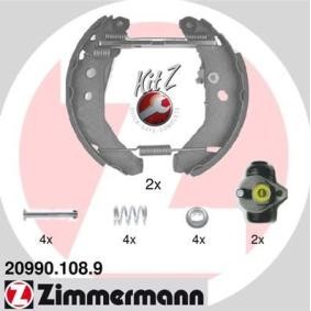 Acquista Kit freno, Freno a tamburo da ZIMMERMANN 20990.108.9 a buon mercato per soli 236,20 €