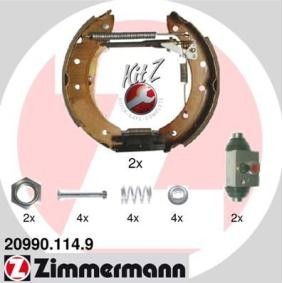 Acquista Kit freno, Freno a tamburo da ZIMMERMANN 20990.114.9 a buon mercato per soli 96,56 €