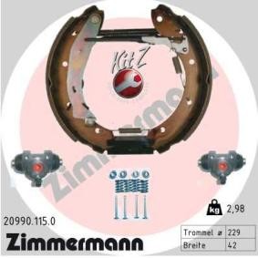 Acquista Kit freno, Freno a tamburo da ZIMMERMANN 20990.115.0 a buon mercato per soli 131,20 €