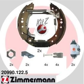 Acquista Kit freno, Freno a tamburo da ZIMMERMANN 20990.122.5 a buon mercato per soli 120,74 €