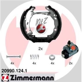 Acquista Kit freno, Freno a tamburo da ZIMMERMANN 20990.124.1 a buon mercato per soli 299,49 €