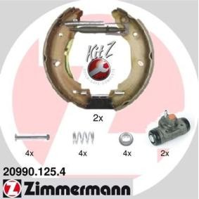 Acquista Kit freno, Freno a tamburo da ZIMMERMANN 20990.125.4 a buon mercato per soli 162,68 €