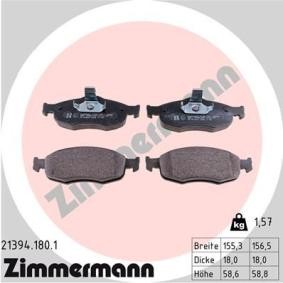 Köp Bromsbelägg av ZIMMERMANN 21394.180.1 till det låga priset 330,29 kr