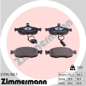 Acquista Kit pastiglie freni da ZIMMERMANN 21396.180.1 a buon mercato per soli 52,97 €