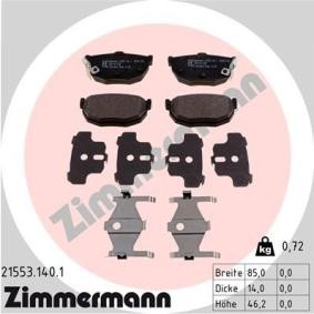 Köp Bromsbelägg av ZIMMERMANN 21553.140.1 till det låga priset 384,85 kr