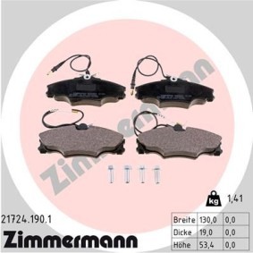 Acquista Kit pastiglie freni da ZIMMERMANN 21724.190.1 a buon mercato per soli 107,55 €