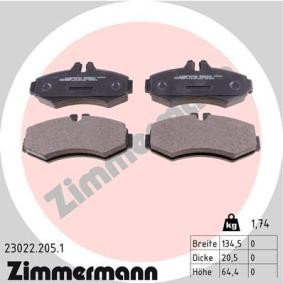 Bremsbeläge für MERCEDES-BENZ von ZIMMERMANN