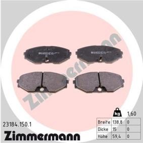 Achetez des Plaquettes de frein ZIMMERMANN 23184.150.1 à prix pour 44,49 €