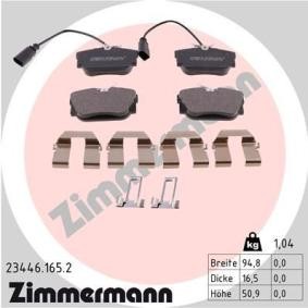 Bremsbeläge 23446.165.2 für Alhambra (7V8, 7V9) für 46,93 CHF