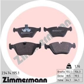 Acquista Kit pastiglie freni da ZIMMERMANN 23474.195.1 a buon mercato per soli 61,64 €