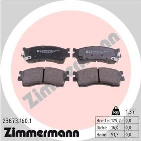Köp Bromsbelägg av ZIMMERMANN 23873.160.1 till det låga priset 495,04 kr