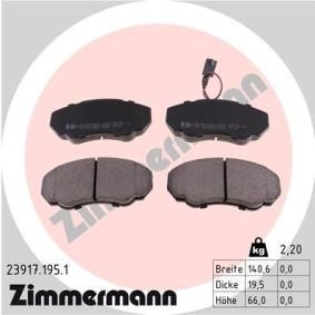 Köp Bromsbelägg av ZIMMERMANN 23917.195.1 till det låga priset 530,94 kr