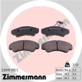 Köp Bromsbelägg av ZIMMERMANN 23919.195.1 till det låga priset 613,34 kr