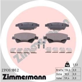 Acquista Kit pastiglie freni da ZIMMERMANN 23930.180.2 a buon mercato per soli 45,21 €