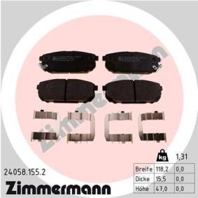 Köp Bromsbelägg av ZIMMERMANN 24058.155.2 till det låga priset 650,52 kr
