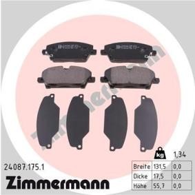 Bremsbeläge 24087.175.1 für CIVIC VII Hatchback (EU, EP, EV) für 40,14 CHF