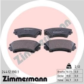 Acquista Kit pastiglie freni da ZIMMERMANN 24412.190.1 a buon mercato per soli 70,77 €